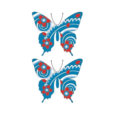 タトゥーシール 桜吹雪蝶(タトゥー・刺青シール) タトゥーシール 桜吹雪蝶(タトゥー・刺青シール)