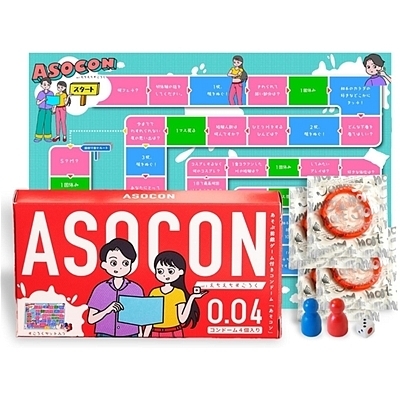 あそぶ前戯ゲーム付きコンドーム「ASOCON」Vo1(コンドーム) あそぶ前戯ゲーム付きコンドーム「ASOCON」Vo1(コンドーム)
