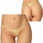 ラメ入り生地パール付きGスト ゴールド(ランジェリー) ラメ入り生地パール付きGスト ゴールド(ランジェリー)